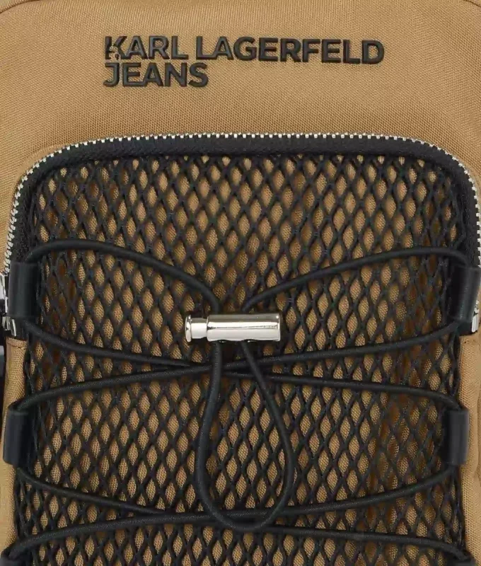 Bolso bandolera utilitario con cordón