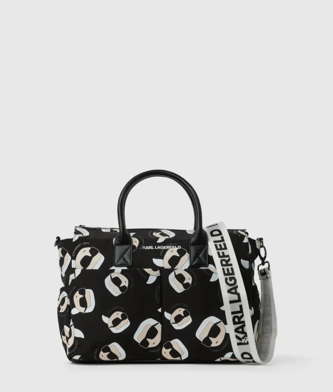 Bolso cambiador con estampado integral Baby Ikon
