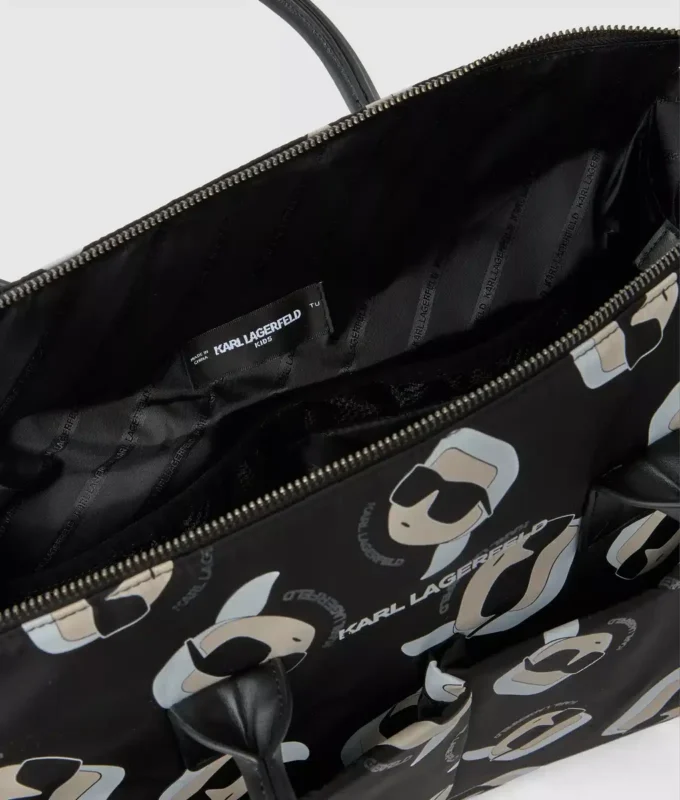 Bolso cambiador con estampado integral Baby Ikon
