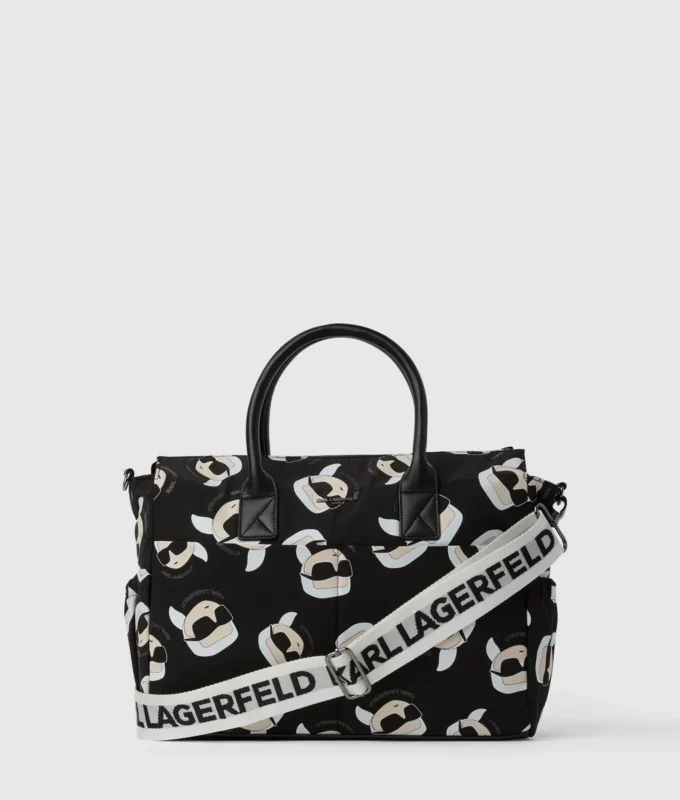 Bolso cambiador con estampado integral Baby Ikon