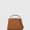 Bolso con asa superior de ante K/Signature