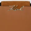 Bolso con asa superior de ante K/Signature