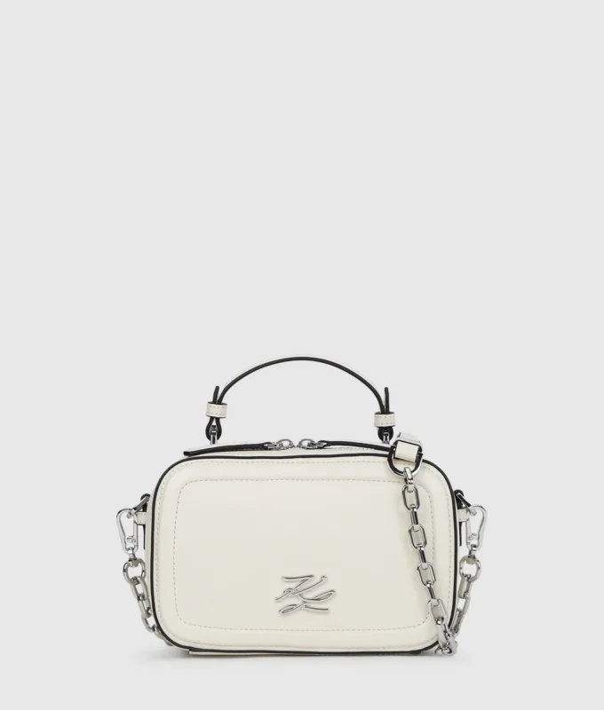 Bolso con asa superior y cadena K/Autograph