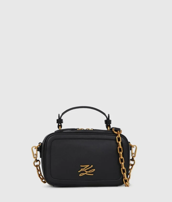 Bolso con asa superior y cadena K/Autograph