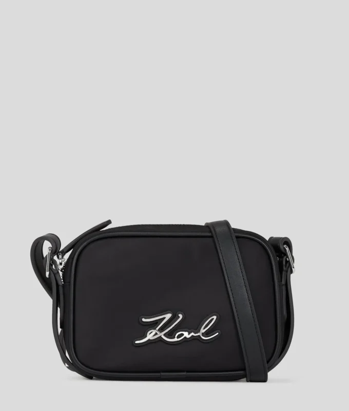 BOLSO CRUZADO DE NYLON K/SIGNATURE