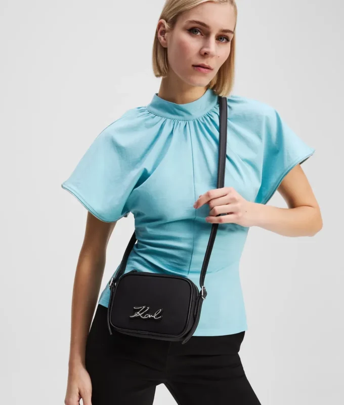 BOLSO CRUZADO DE NYLON K/SIGNATURE