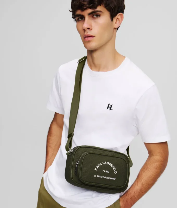 BOLSO CRUZADO DE NYLON RUE ST-GUILLAUME
