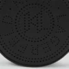 BOLSO CRUZADO REDONDO CON LOGOTIPO K/CIRCLE EN RELIEVE