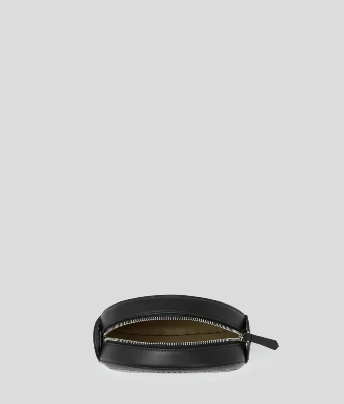 BOLSO CRUZADO REDONDO CON LOGOTIPO K/CIRCLE EN RELIEVE
