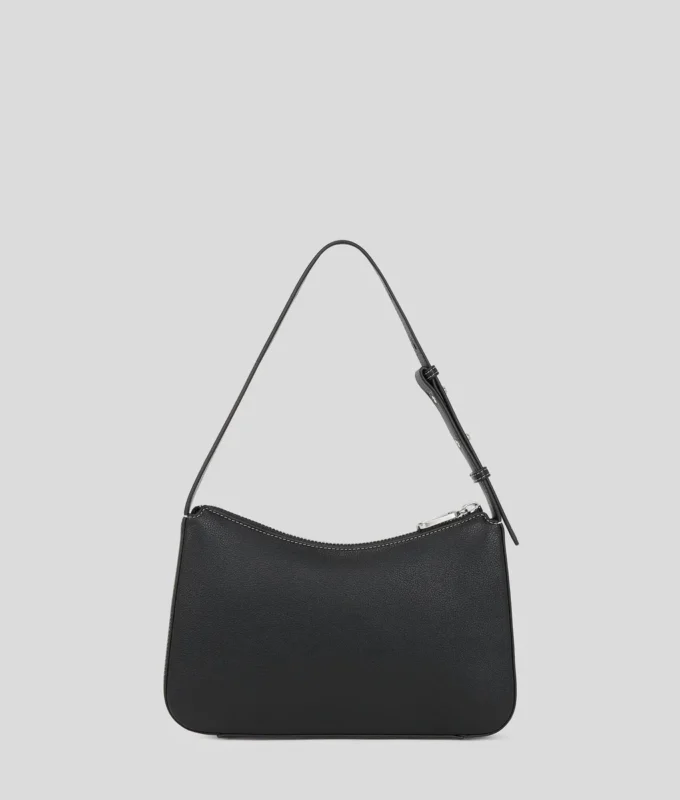 BOLSO DE HOMBRO CON LOGOTIPO METÁLICO
