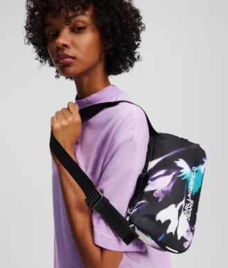 BOLSO DE HOMBRO DE NYLON FLORAL