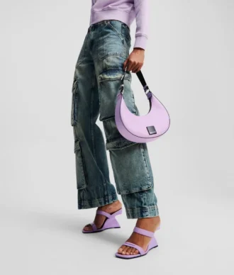 BOLSO DE HOMBRO KLJ BOX LOGO HALF-MOON