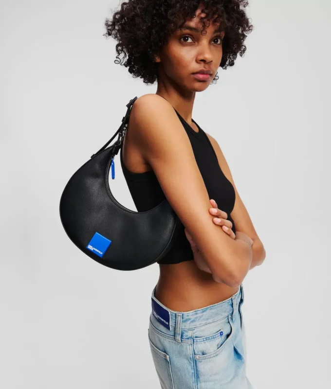 BOLSO DE HOMBRO KLJ BOX LOGO HALF-MOON