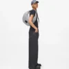 Bolso de hombro metálico de nailon