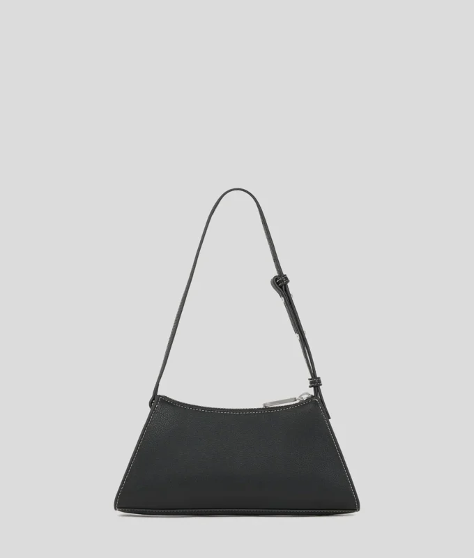 BOLSO DE HOMBRO PEQUEÑO CON LOGOTIPO METÁLICO