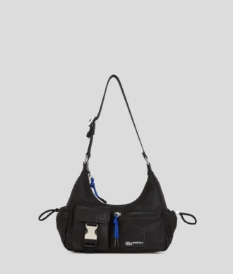 BOLSO DE HOMBRO UTILITARIO DE DENIM RECUBIERTO