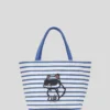 BOLSO DE MANO A RAYAS IKON CHOUPETTE