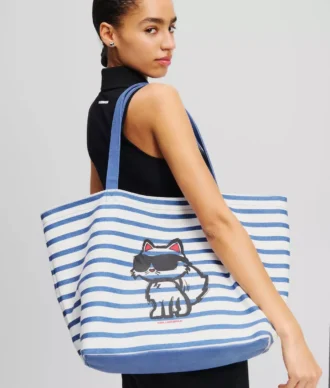 BOLSO DE MANO A RAYAS IKON CHOUPETTE