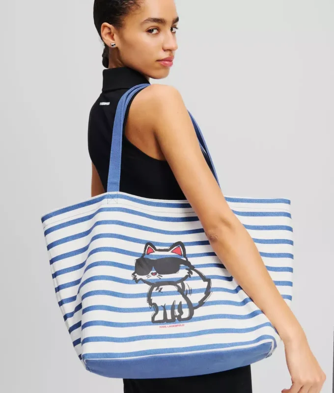 BOLSO DE MANO A RAYAS IKON CHOUPETTE