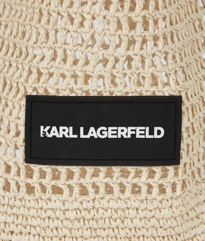 BOLSO DE PLAYA DE CROCHET CON LOGOTIPO