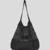 BOLSO DE PLAYA DE CROCHET CON LOGOTIPO