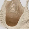BOLSO DE PLAYA DE CROCHET CON LOGOTIPO