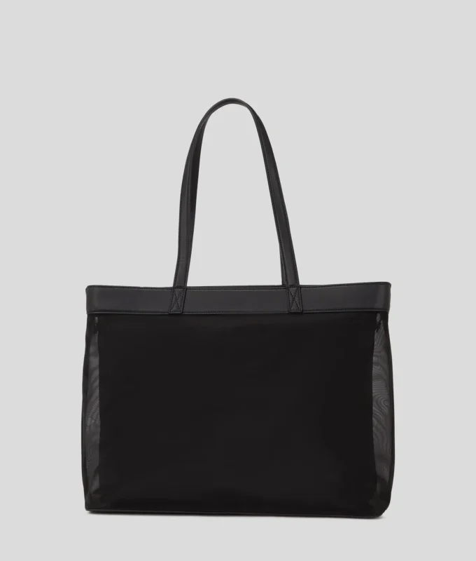 BOLSO DE PLAYA DE MALLA CON LOGOTIPO