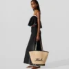Bolso de playa K/Signature con festones