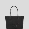 Bolso de playa pequeño tejido K/Signature