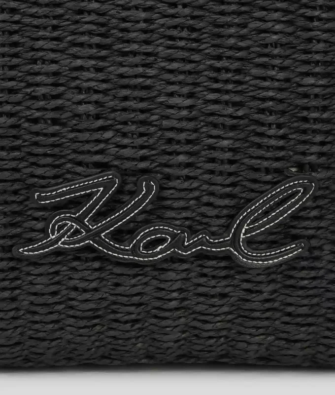 Bolso de playa pequeño tejido K/Signature