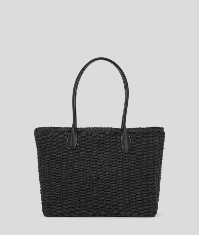 Bolso de playa pequeño tejido K/Signature