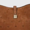 Bolso hobo de ante con candado K/Autograph