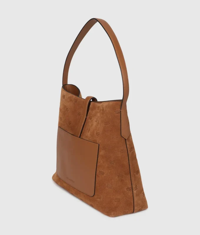 Bolso hobo de ante con candado K/Autograph