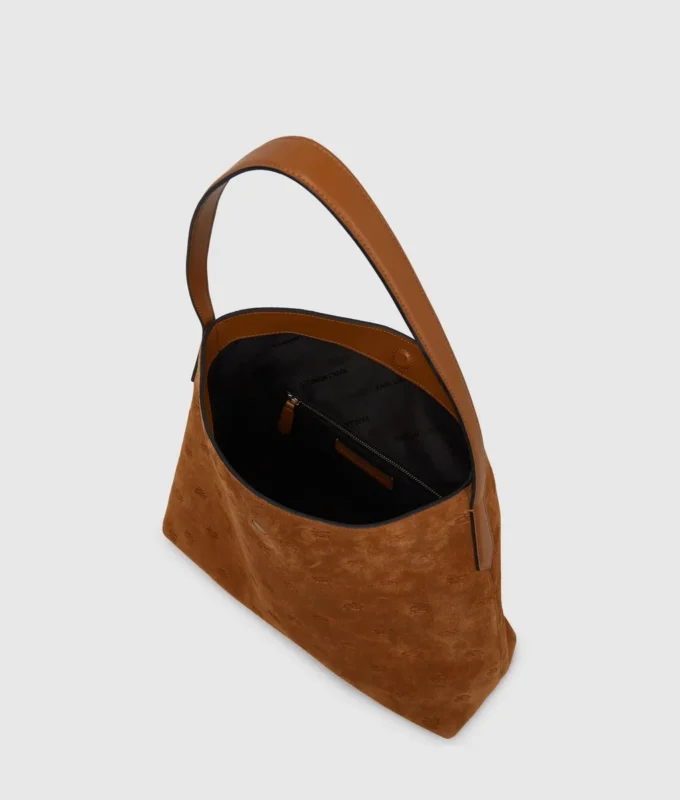 Bolso hobo de ante con candado K/Autograph