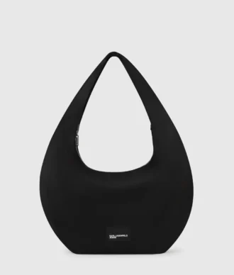 Bolso hobo de nylon brillante