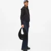 Bolso hobo de nylon brillante