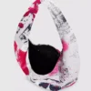 Bolso hobo grande con estampado de pintores