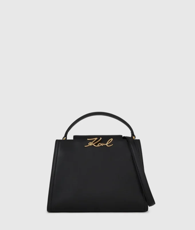 Bolso mediano con asa superior K/Signature