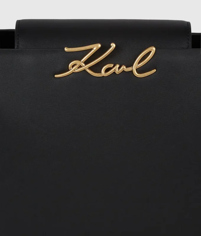 Bolso mediano con asa superior K/Signature