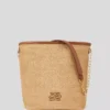 Bolso mediano tipo cubo tejido K/Autograph