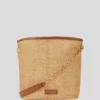Bolso mediano tipo cubo tejido K/Autograph