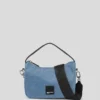 BOLSO MINI HOBO RECUBIERTO CON LOGOTIPO KLJ BOX