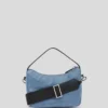 BOLSO MINI HOBO RECUBIERTO CON LOGOTIPO KLJ BOX