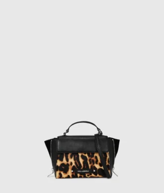 Bolso pequeño con estampado de leopardo K/Hardware