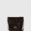 Bolso pequeño tipo cubo brillante K/Autograph