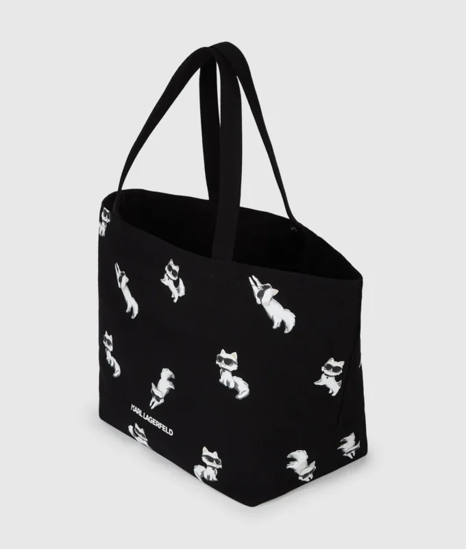 Bolso shopper con estampado Ikon Choupette