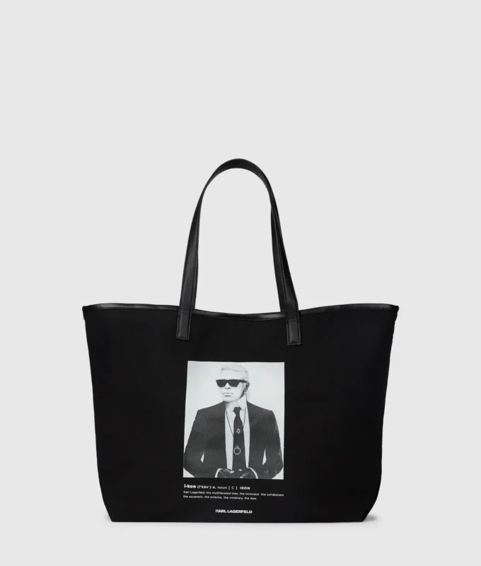Bolso shopper con foto de Karl