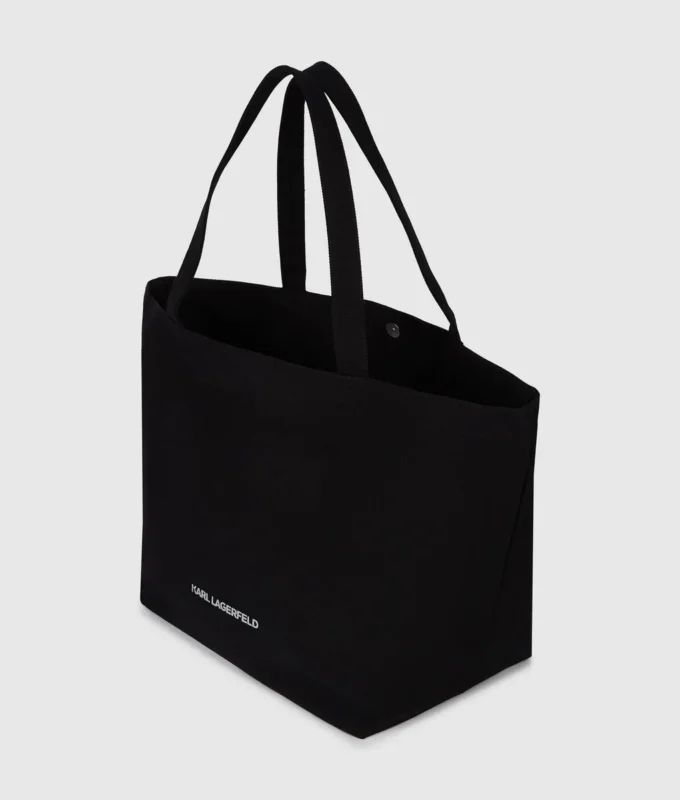 Bolso shopper con logotipo de pedrería
