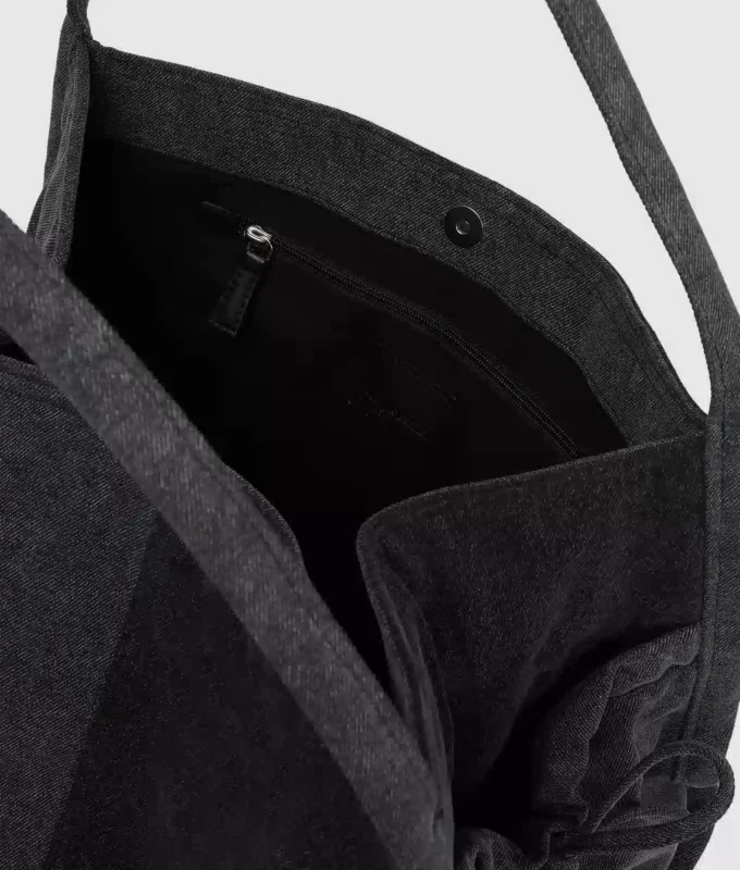 Bolso shopper de denim en dos tonos