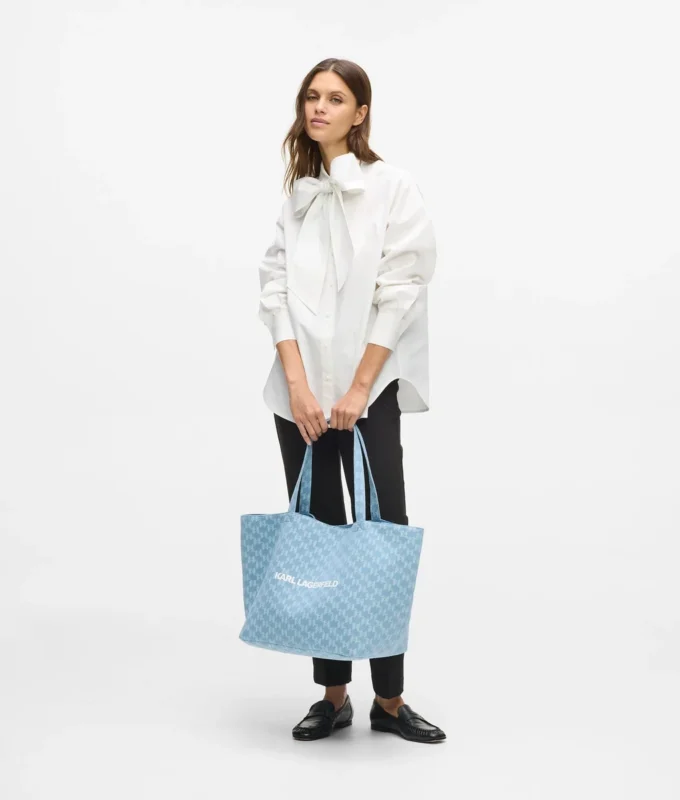 Bolso shopper exclusivo de denim Monogram